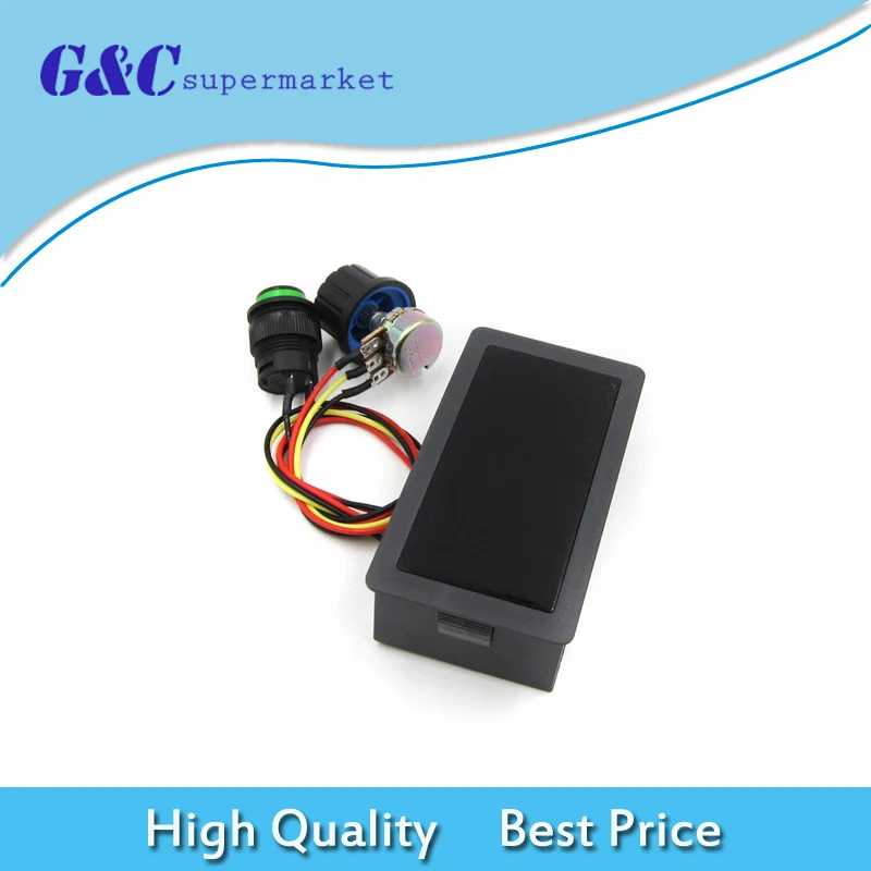 

DC 6-30V 12V 24V Max 8A PWM 16kHz Motor Speed Controller Digital Display Switch
