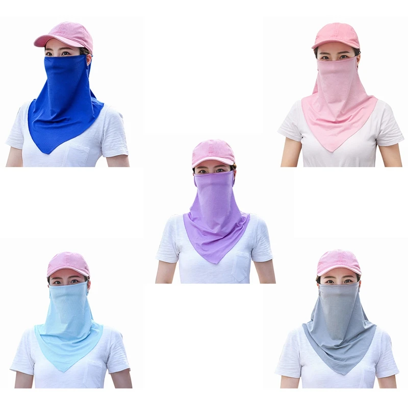 

Golf cap Towel Durable Polyster Mask Sun Mask Portable 3color Protection Neck Face Golf Mask Practical Washcloth