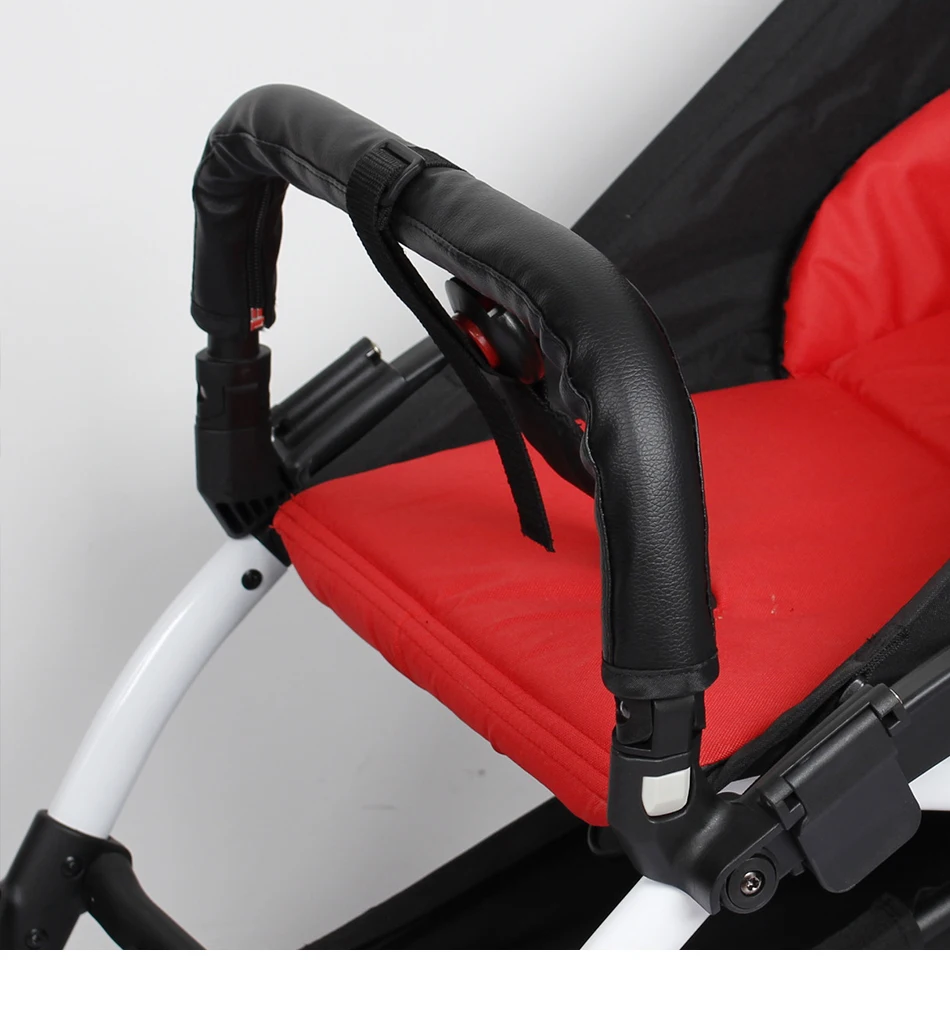 Baby Strollers medium Baby Stroller Handle Cover Pram Handle PU Leather Pushchair Stroller Armrest Protective Covers For Armrest Stroller Accessories baby stroller accessories online	