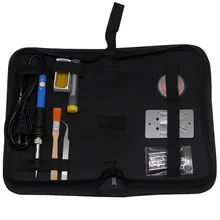 AideTek 60 Вт 12 в 1 регулируемый сварочный аппарат для пайки туфли с металлическим носком; Desolder сумка, сумка-рюкзак SPB1