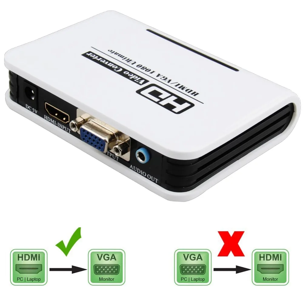 HDMI TO font b VGA b font Converter box hdmi to font b vga b font