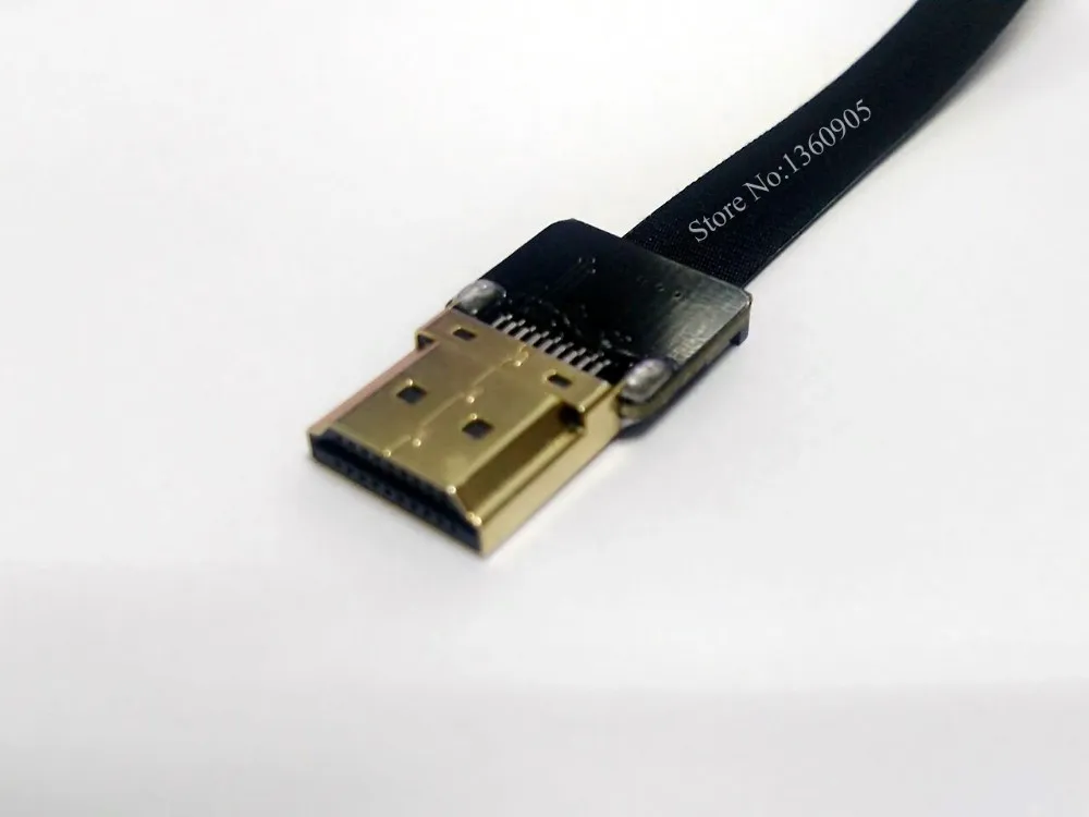 5/10/15/20/30 см Тонкий HDMI Тип кабеля прямой Женский к HDMI Тип A прямой мужской ленты плоский кабель HDMI мягкие супер кабель FPV-системы