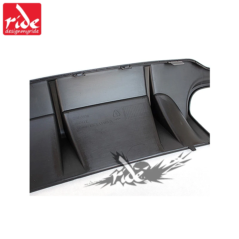 Para Mercedes Benz c63 estilo w204 PP plástico parachoques trasero difusor de labios 2007-2014 C-clase C180 C200 c280 C300 C350 c400 parachoques trasero