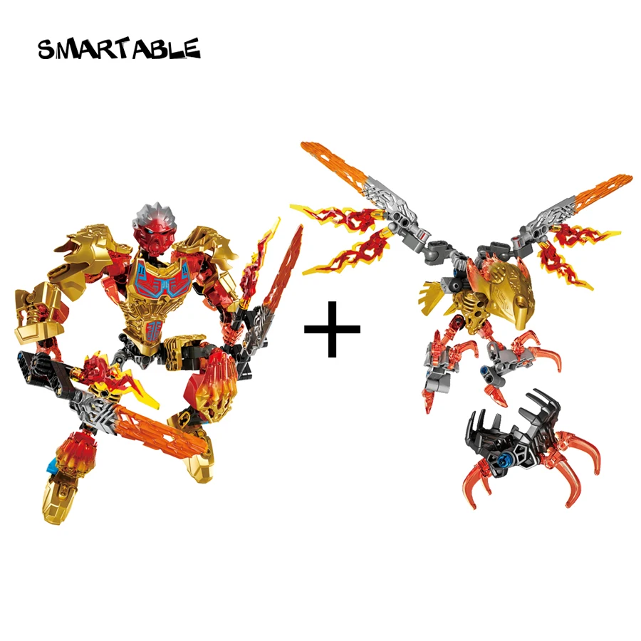 Цена Smartable BIONICLE 209 шт. Tahu Ikir фигурки 612 4 строительные блоки игрушки Совместимые все бренды 71308 + 71303 BIONICLE подарок для мальчика