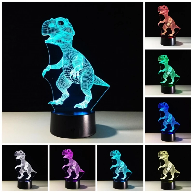 3d night light dinosaur