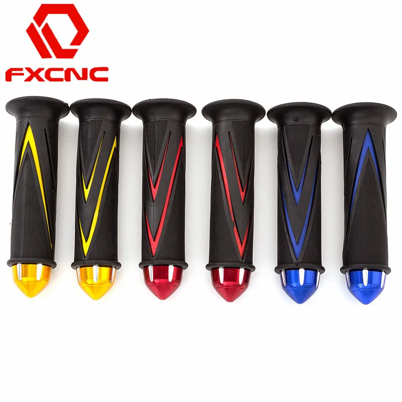 7/8'' Motorcycle Rubber Handle Grips grips&end cnc 22mm For Suzuki Gsxr