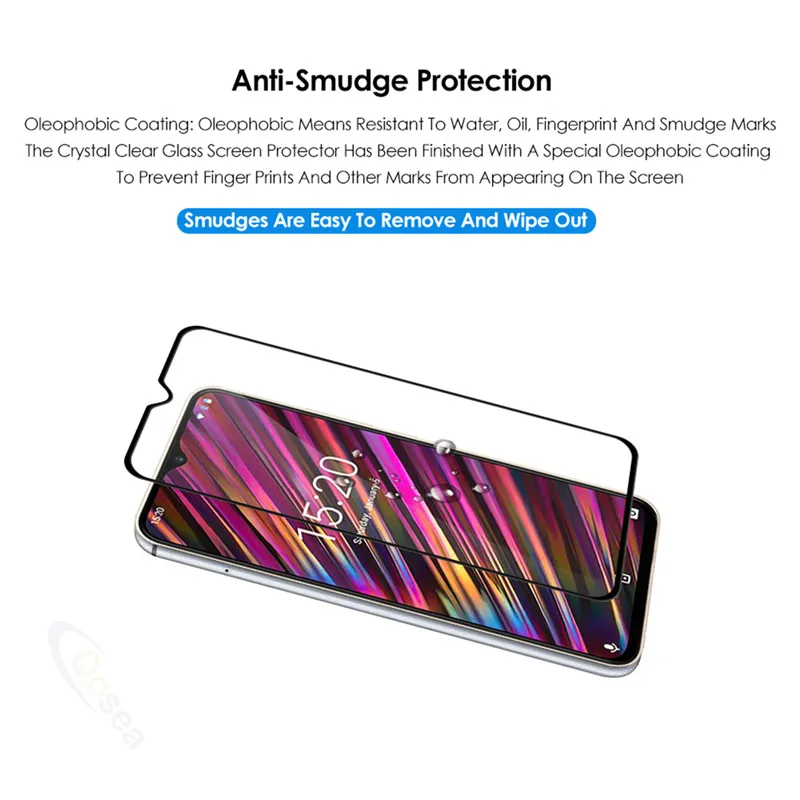 Qosea для UmiDigi F1 Экран взрывоустойчивый Защитный Ультра-тонкий телефон спереди полный плёнки для UmiDigi F1 защитное закаленное Стекло