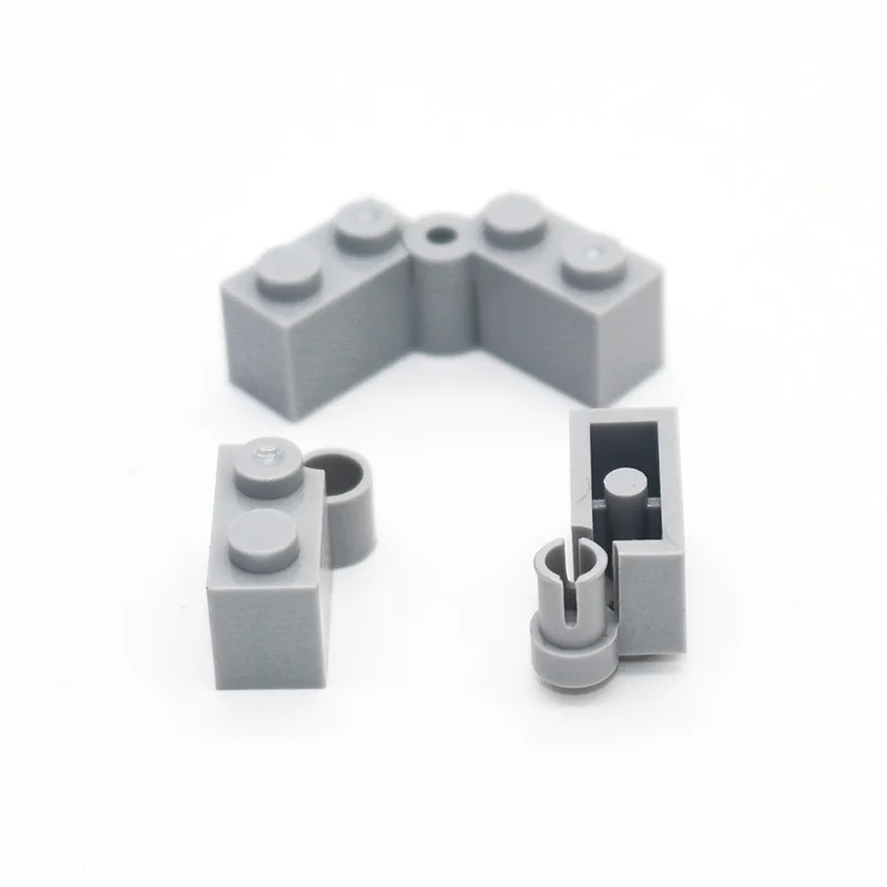 Lego Lot of 5 New Dark Bluish Gray Bricks Modified 1 x 2 with Handle Parts