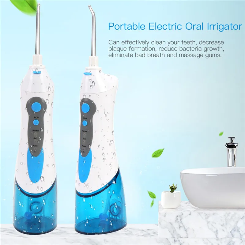 

Electric Oral Irrigator Waterproof Dental Irrigator Water Flosser 180ml Oral Irrigation Teeth Cleaning 3 Modes Dental Hygiene