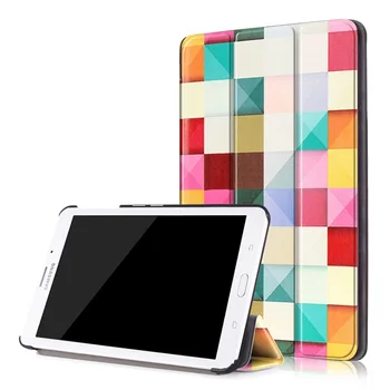 

Painting cover case PU leather case magnetic protective cover case for 2016 Samsung galaxy tab J 7.0 T285DY tablet