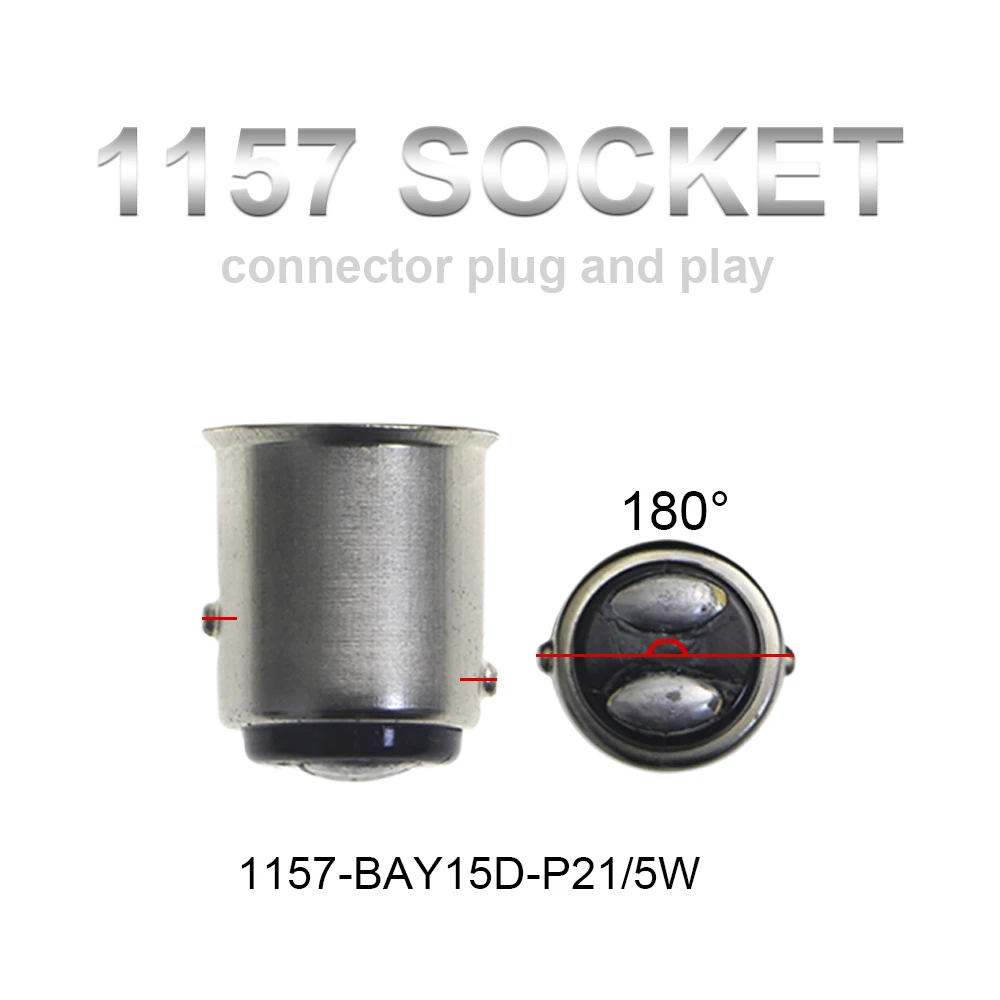 KEIN 2 шт. BAY15D 1157 Светодиодная стробоскопическая вспышка P21/5W 6smd 3030 Неполярные