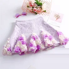 Женская Милая юбка платье с рюшами принцесса элегантный розовый Виолет стильный