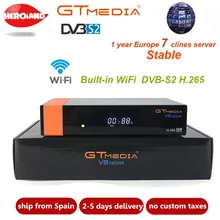 Gtmedia V8 Nova Power by Freesat V8 Super Satellite tv receiver DVB-S2 H.265 built-in WIFI Receptor 1 Year Europe cline TV Box