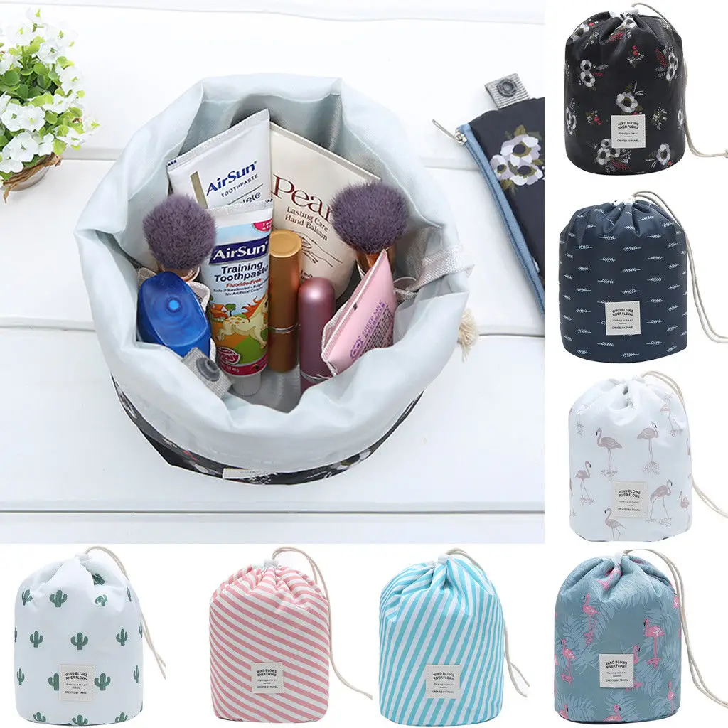 

Fashion Travel Pouch Cosmetic Bag Makeup Storage Lazy Drawstring Bag Waterproof