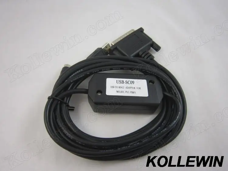 USB-SC09 USB/RS422 PLC Кабель для программирования FX и USBSC09 с индикатором поддержки win7/win8 в коробке