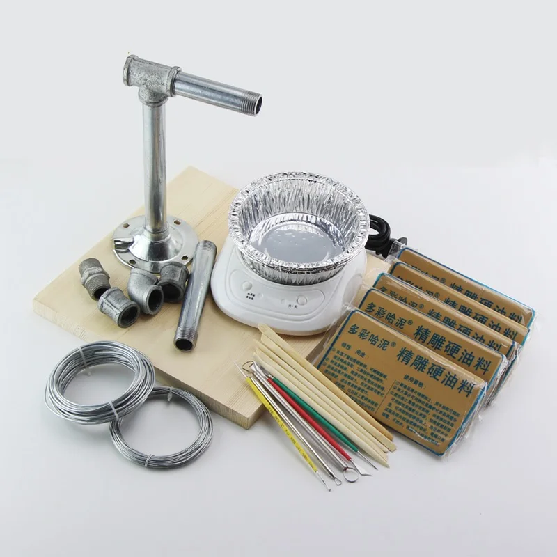 

1Set Soft Clay Tools Manual DIY Accessories Carved Oil Hard Carving Mud Hand Model Sculpture Mud Pottery Tool Kit Art Manual