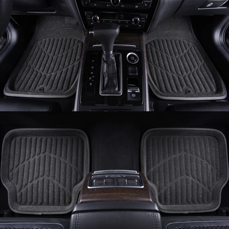Download Car pass Universal Car Floor Mats Black Rugs Fit For Most ...