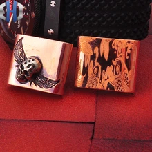 Стальной огненный зажим с черепами красный кальмар застежка декоративные аксессуары Открытый EDC красный Медь оксидированный ретро аксессуары