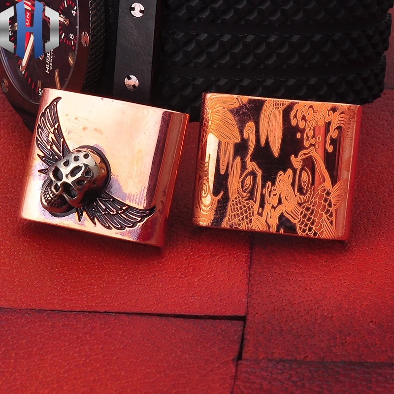 

Steel Fire Skull Clasp Red Squid Clasp Decorative Accessories Outdoor EDC Red Copper Oxidized Retro Accessories
