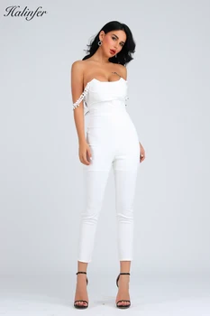 

Halinfer Summer Rayon Jumpsuits Casual Skinny Solid Ankle-length Pants