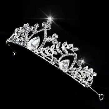 

2019 Luxury Wedding Bridal Crystal Tiara Crowns Princess Queen Pageant Prom Rhinestone Tiara Headband Wedding Hair Accessories