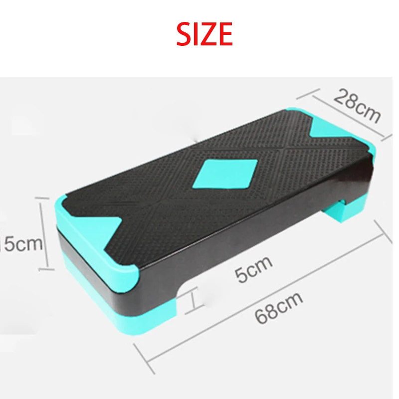 Multifunction Material Fitness Aerobic Step Adjustable Exercise Stepper Height Adjust step board 68*28*15cm for Gym Sport Multifunction Material Fitness Aerobic Step Adjustable Exercise Stepper Height Adjust step board 68*28*15cm for Gym Sport