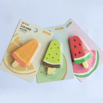

1PC Watermelon Orange Kiwi Fruit Ice Cream Rubber Erasers Correction School Office Supply Student Stationery Kid Gift