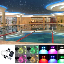 Волоконно-оптические Звездные потолочные световые комплекты 2*4 м* 200 нитей*(0,75+ 1+ 1,5+ 2 мм) волоконно-оптический кабель+ 32 Вт RGBW Светодиодная лампа двигателя