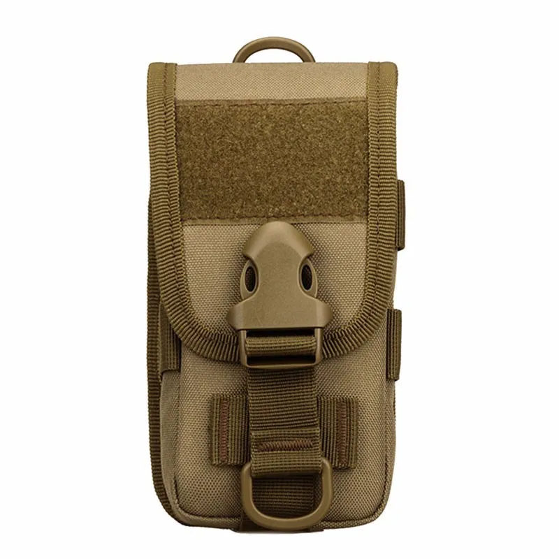 Мужская водонепроницаемая нейлоновая тактическая Сумка Molle, поясная сумка для телефона, военная поясная сумка, чехол для спорта на открытом воздухе, Путешествий, Походов, Кемпинга - Цвет: Khaki