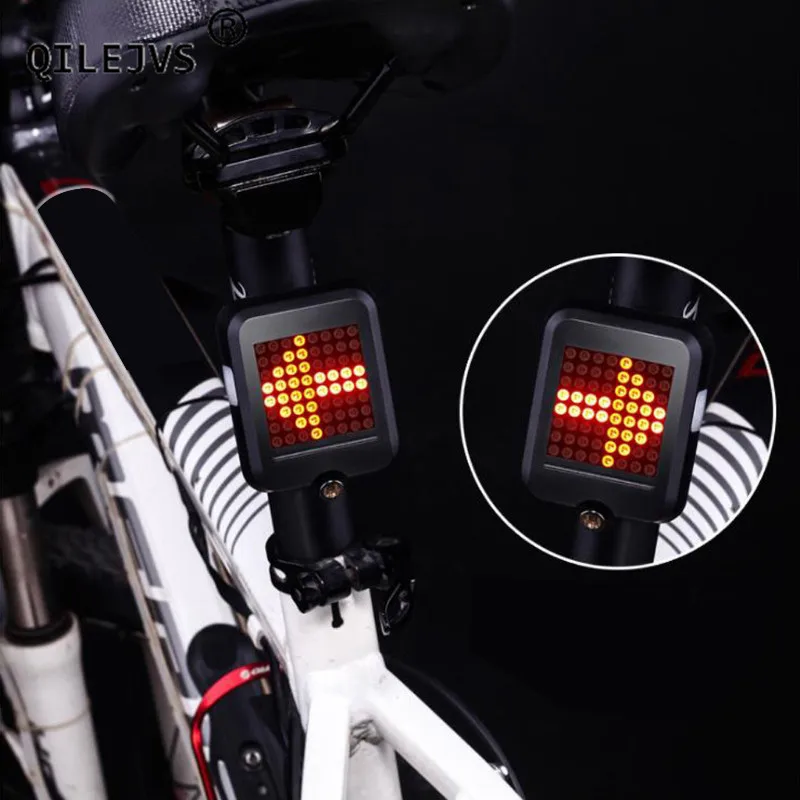 Bicycle Tail Light bike reflector Automatic Indicator Direction Warning Lamp USB Safety Cycling