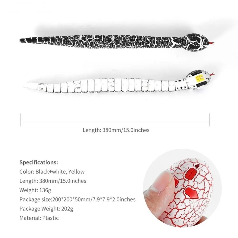 RC Дистанционное управление змея и яйцо погремушки животных трюк ужасающий игрушки для розыгрышей для детей Забавный Новинка подарок 4 цвета