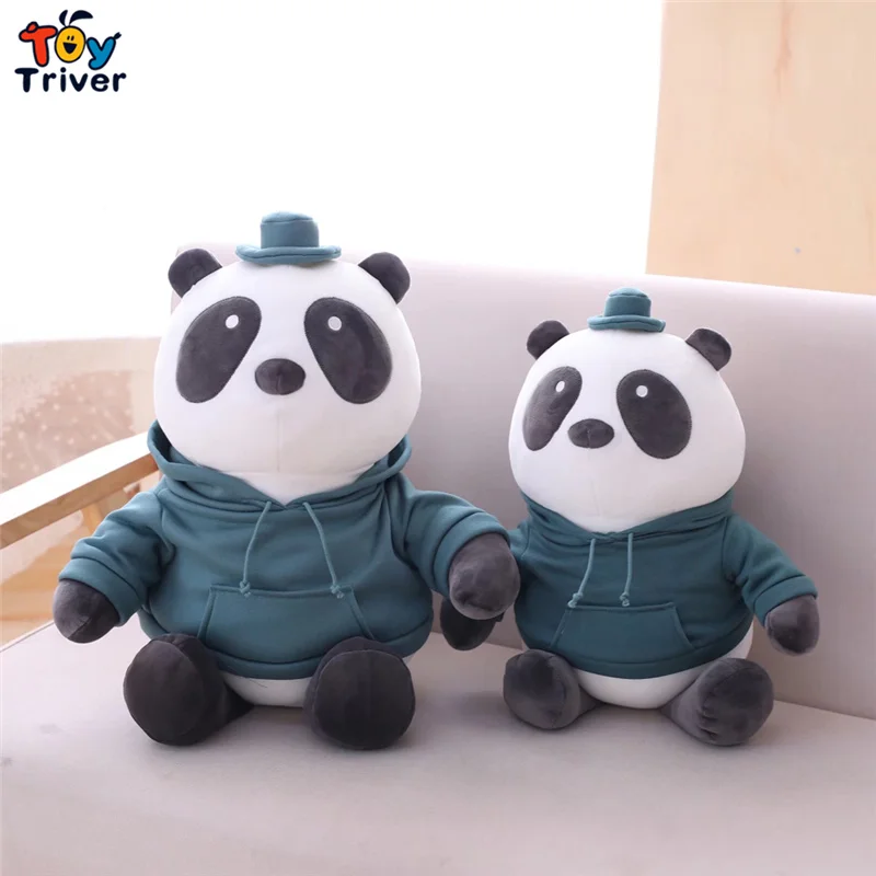 Kawaii Cute Panda Plush Toy Triver Stuffed Animals Doll Baby Kids Children Boy Girl Birthday Gift Home Decorations Drop Shipping