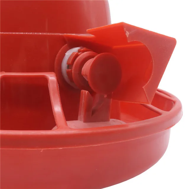 1 Set Chicken Drinking Fountains Small Plas Drinking Water Tray Farm Animals Feeding Watering Chicken Equipment Wholesale 3