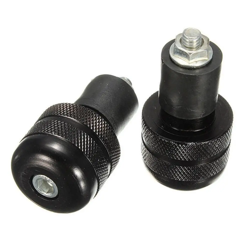 

Dragonpad 1 Pair 7/8" Motorcycle Bar End Weight Grip Cap Bike Round Handlebar Plug Slider Black Motor Supplies