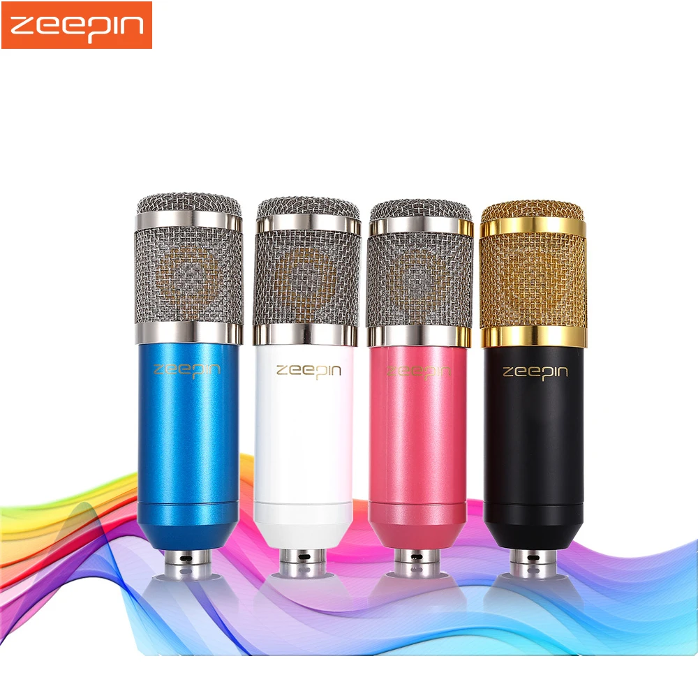 

Original ZEEPIN BM 800 Condenser Sound Recording Microphone with Shock Mount for Radio Braodcasting Singing Black