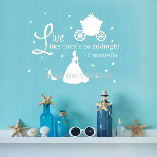 Cinderella Quotes Brilliant Online Shop Diy Stars Princess Carriage Cinderella Quotes Wall Cinderella Quotes Cool Online Shop Diy Stars Princess Carriage Cinderella Quotes Wall