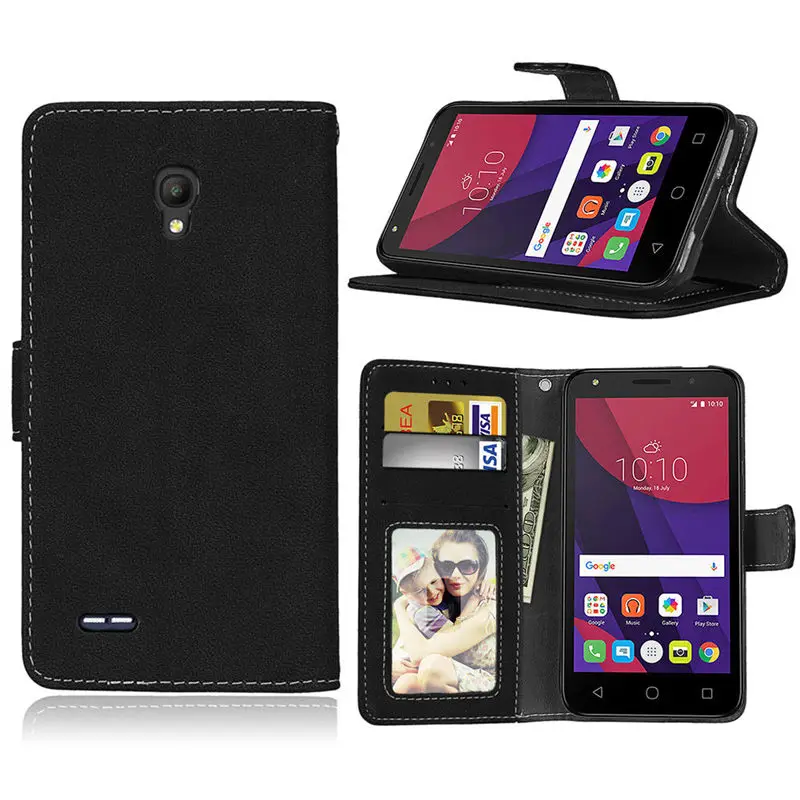 For Alcatel Go PLAY 7048X Case Cover PU Leather Wallet Cover Case For Alcatel One Touch Go PLAY 7048X Phone Case Flip Bag Skin (2)