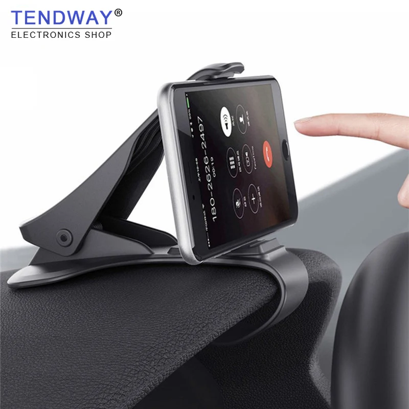 Tendway Car Phone Holder Dashboard Mount Universal Cradle Cellphone Clip GPS Bracket Mobile Phone Holder Stand for Phone in Car