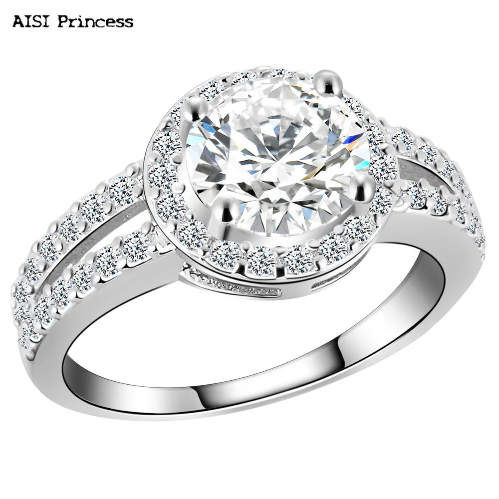 

Jewelry Rings Women's Fashion Jewelry New Cubic Zirconia Luxury Micro-Inlay Hearts and Arrows Zircon Ring Jewelry Gifts