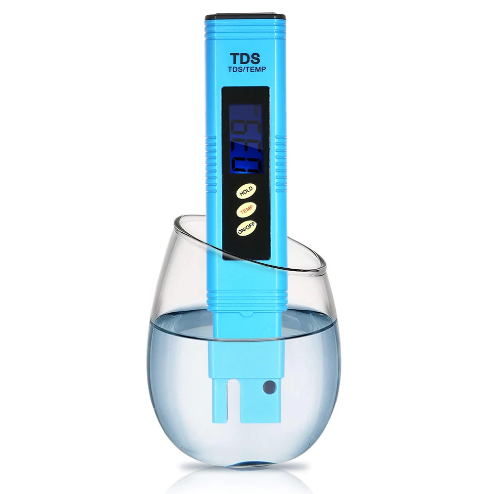 Портативный цифровой тестовый прибор TDS, ручка, Измеритель Качества Воды, ЖК-экран, мини-водонепроницаемый точный измеритель воды с ATC