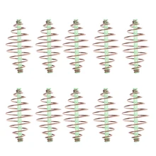 10 шт. металлическая рыболовная пружина для карпа, кормушка грубая рыболовная клетка для приманки, Клеммная снасть 4,5x2,2 см