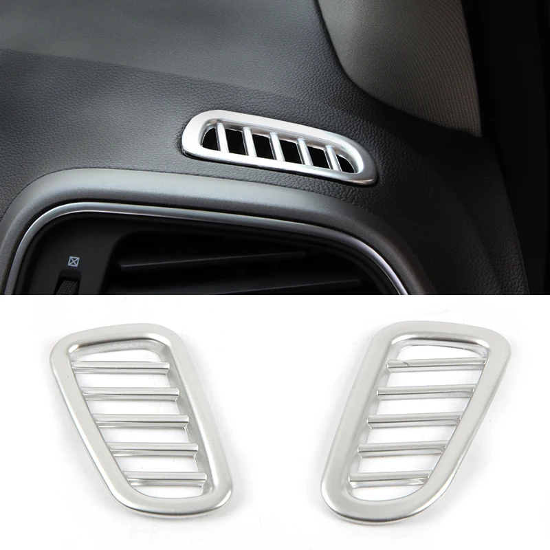 

For Renault Kadjar 2015 2016 2017 2018 ABS Matte Front Air Condition Covers Frame Air Outlet Decorative Trim Car-styling