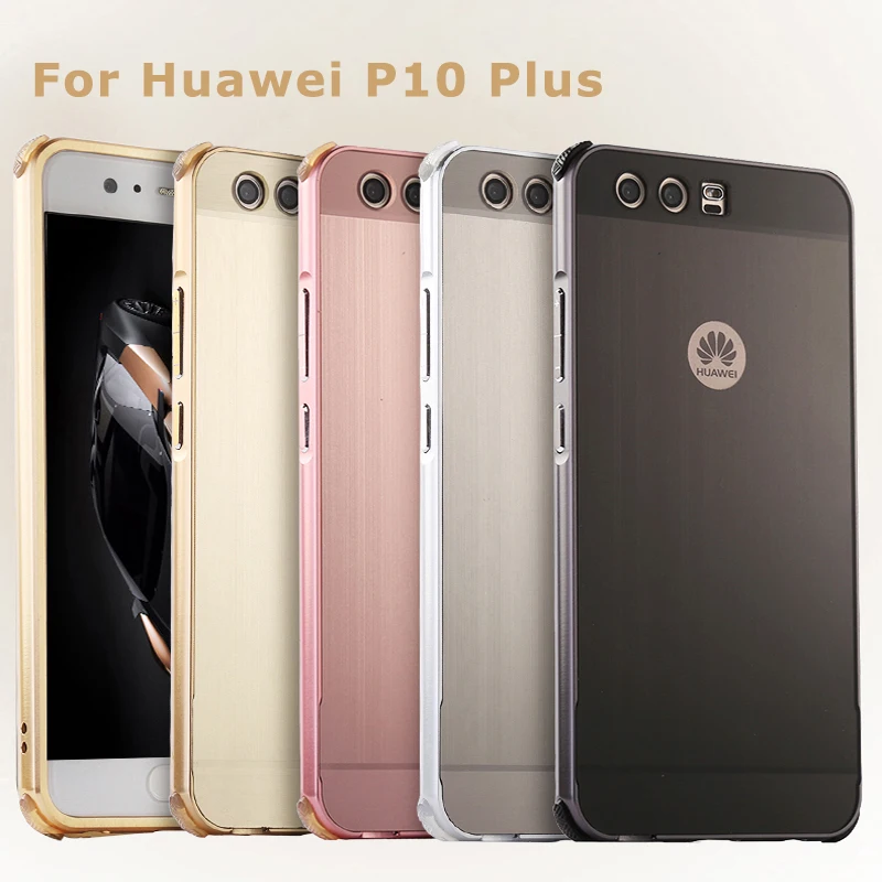

Huawei P 10 Plus 5.5" Case Ultrathin Metal Aluminum Frame with Back Cover Hard Case for Huawei P10 Plus 5.5" Phone Shell Covers