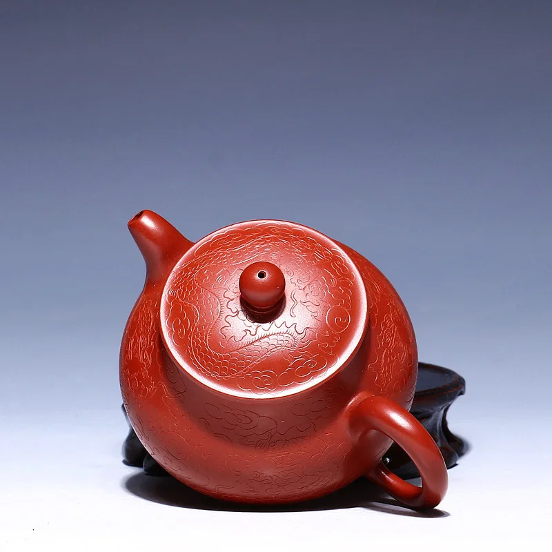 Бутик оптом ручной работы керамический чайник НЕОБРАБОТАННАЯ руда dahongpao zhu mud sovereign pot pan dragon декоративная поверхность