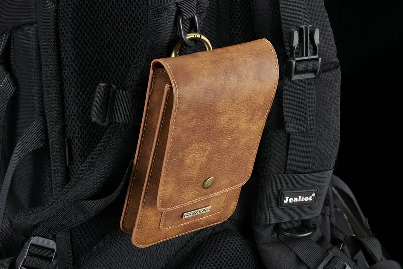 6,5-дюймовая универсальная сумка кожаная сумка для телефона iPhone6P/7 P/8 P сумка на поясном ремне для уличных прогулок кожаный чехол большой