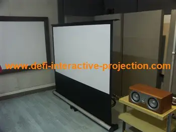 

DfLabs 60"easily assembling portable floor up projection screen - 4:3 format protable projector screen office home use