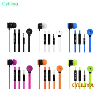 

100pcs 3.5mm Wired Earphones Earbuds With Mic In-Ear Stereo Head phones With Retail Package Universial For Samsung S8 S9 Plus
