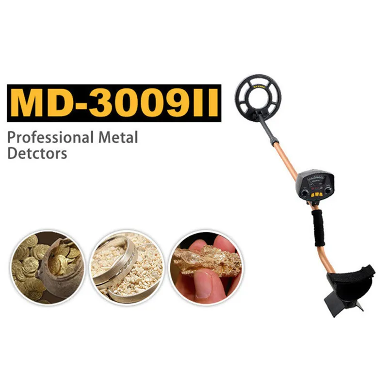 

Free Shipping MD-3009II Depth Underground Treasure Searching Metal Detector