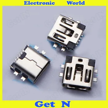 

1000 5p Short Body Sinking MINI USB Female Plug 5p USB Data Socket Broken Boards USB Connector
