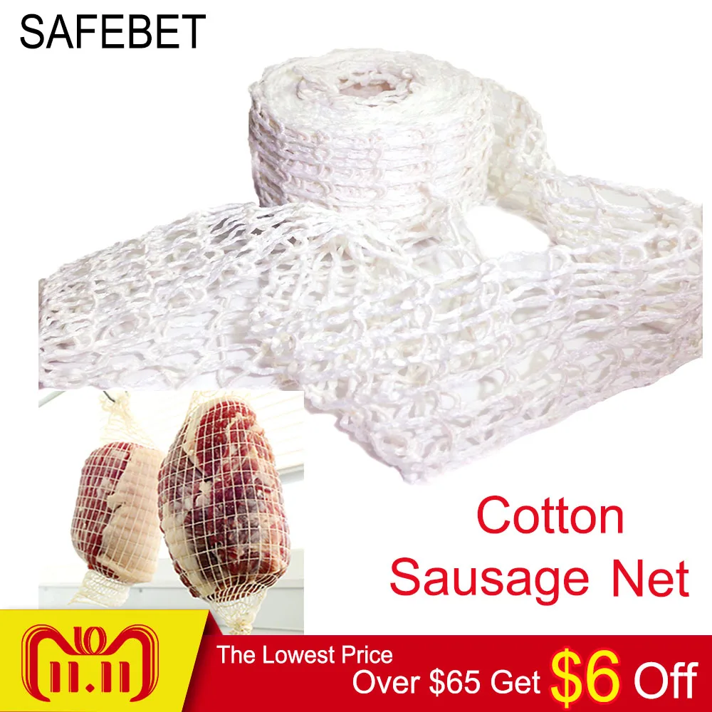 

3 Meter Net The Latest Cotton Ham Sausage Net Butcher&#39s String Sausage Roll Net Hot Dog Net Sausage Packaging Tools Kitchen T